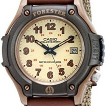 Casio FT500WC Series | Men's Analog Watch | 100 Meter Water Resistance | LED Light | Date Display | Leather/Cloth Band | Regular Time Keeping (HR, Min, SEC, PM, Date, Day) | 3 Year Battery